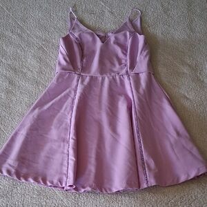 Adelyn Rae Lavendar Midi Dress